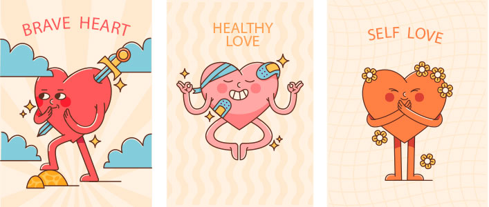 brave heart/healthy lov/self love